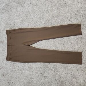 Worth New York Tan/Brown Zip Skinny Ankle Career Workwear Trousers Size 6